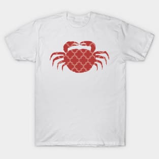 Crab Silhouette with Pattern T-Shirt